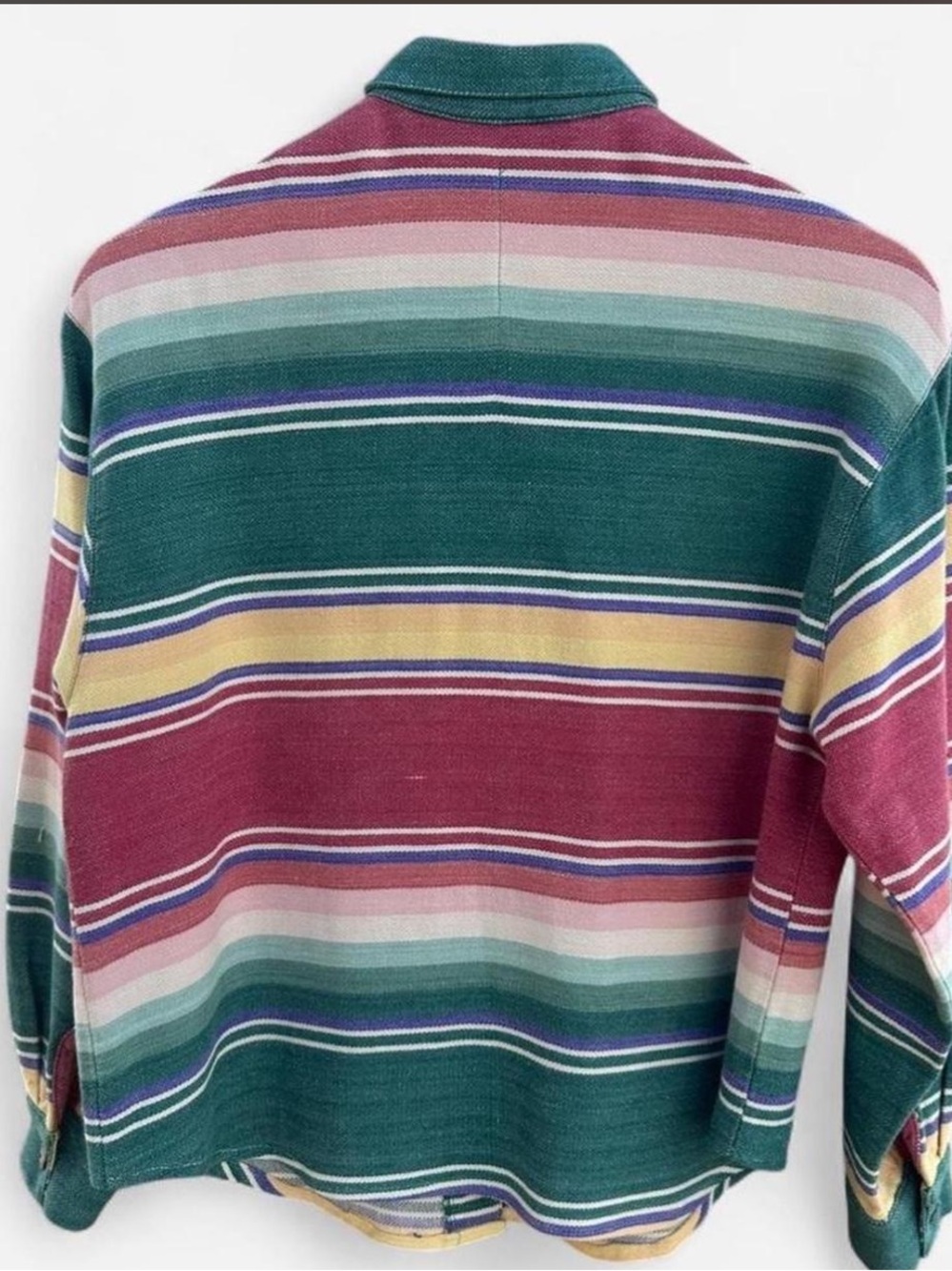 Vintage Double D Ranchwear Striped serape Western Button-Up RTL $245 M like new - Picture 4 of 8